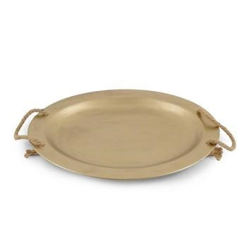 Vassoio ovale color oro, 44x34 cm (kit da 5)