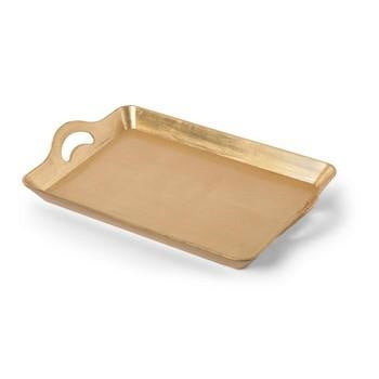 Vassoio rettangolare in pvc oro (kit da 5)