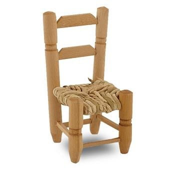 Mini seggiolino in legno tornito, 8,5x8,5 cm (kit da 10)