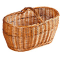 Cesto portalegna in vimini rosso, 70x42H38 cm