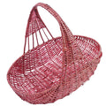 Cesto in vimini rosso Melita, 45x30x37 cm (kit da 5)