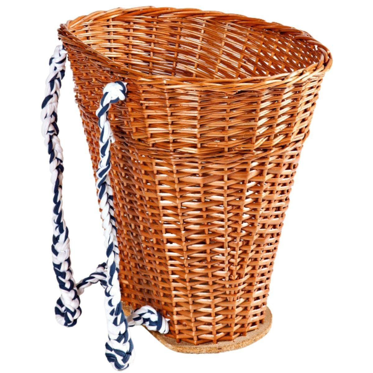 Gerla in vimini rosso, H40 cm