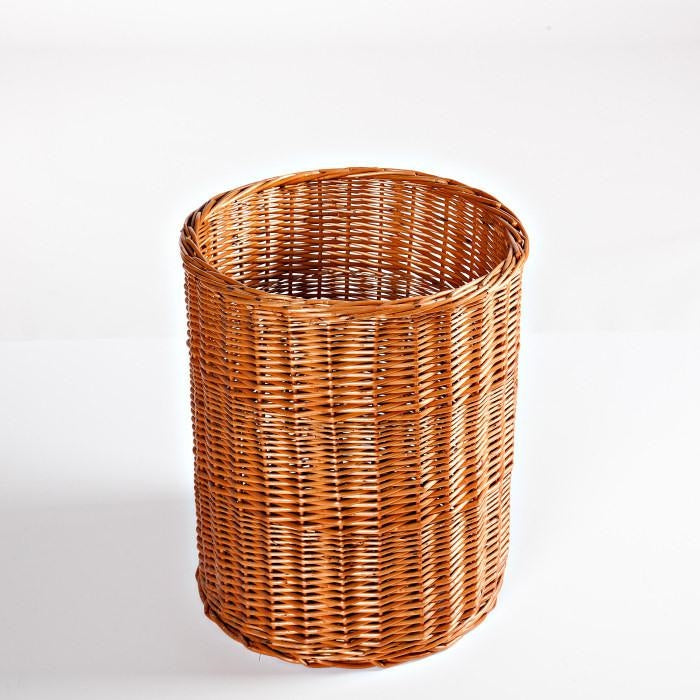 Cesto cilindrico in vimini rosso, Ø40 fondo 37, H50 cm