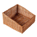 Cesto espositore in vimini rosso, 45x45x26 cm