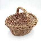 Cesto mignon in vimini rosso, 27x21x20 cm