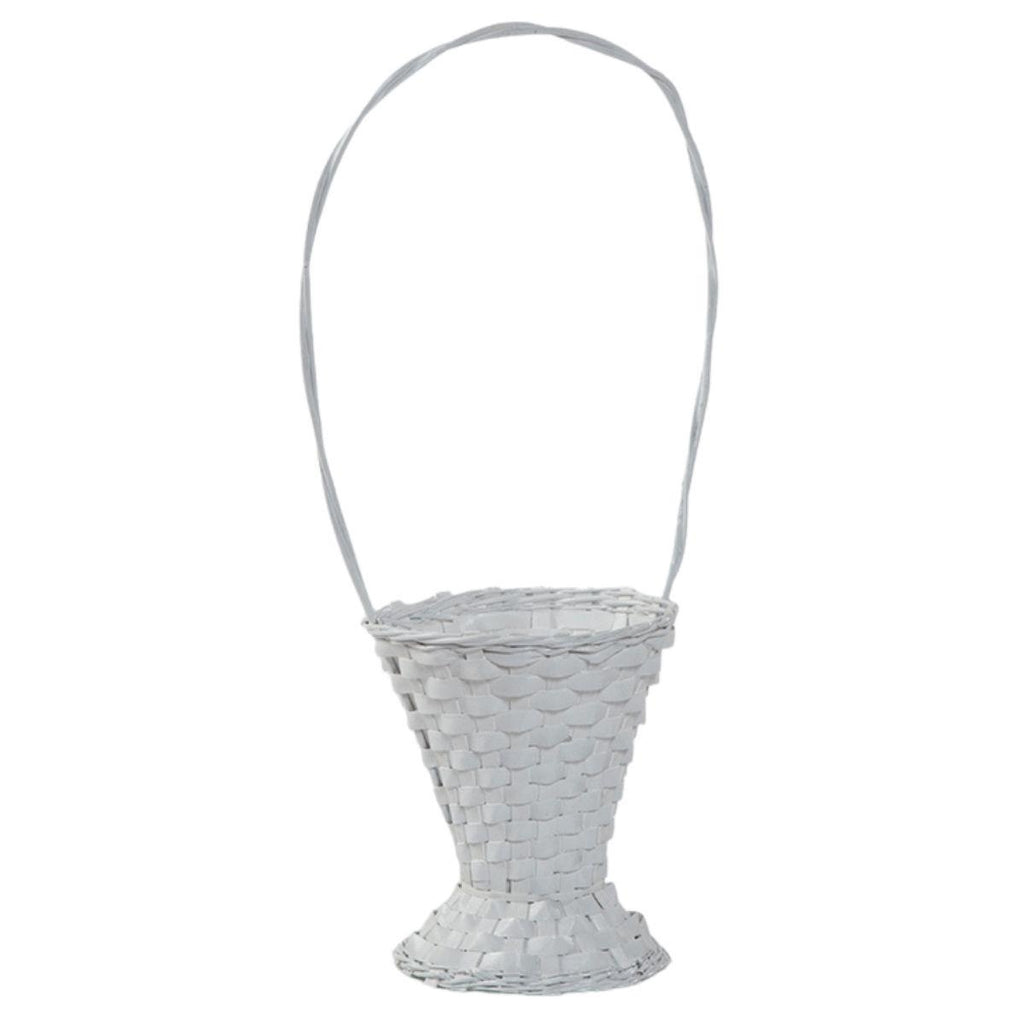 Cesto sposi bianco, Ø23H28/82 cm
