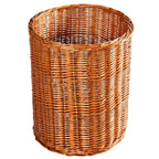 Cesto espositore in vimini rosso, Ø50H60 cm
