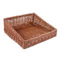 Espositore in vimini rosso, 50x40H12/20 cm