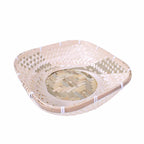 Cestino quadrato in bambù, 23x23 cm (kit da 10)