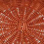 Cesto espositore a clessidra in vimini rosso, Ø60H70 cm