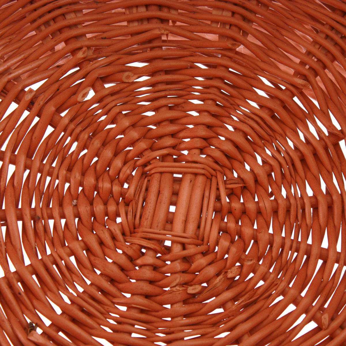 Cesto espositore a clessidra in vimini rosso, Ø60H70 cm