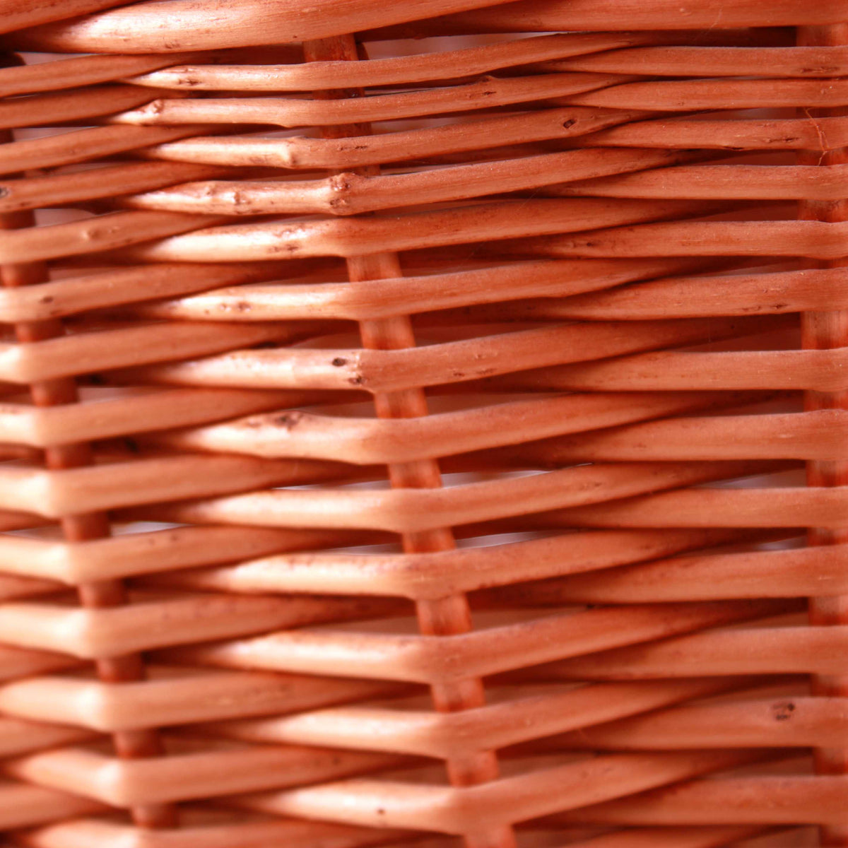 Cesto espositore a clessidra in vimini rosso, Ø60H70 cm