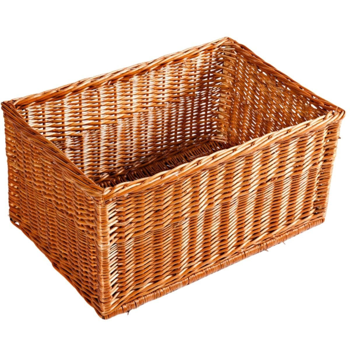Espositore in vimini rosso, 60x40x30 cm