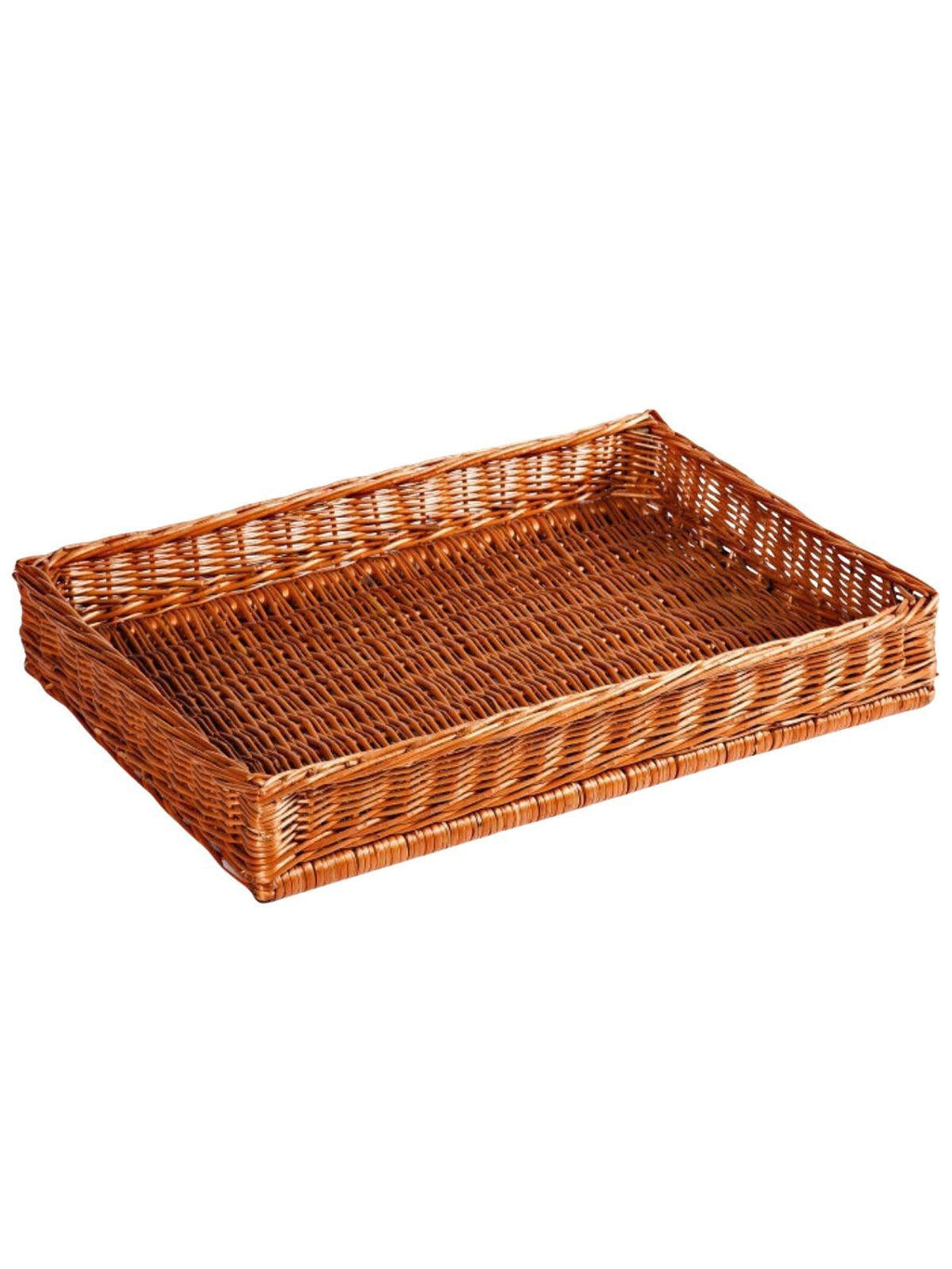 Vassoio vimini rosso made made in serbia, 60X40H13 cm