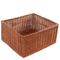 Cesto espositore in vimini rosso, 60x55H30 cm
