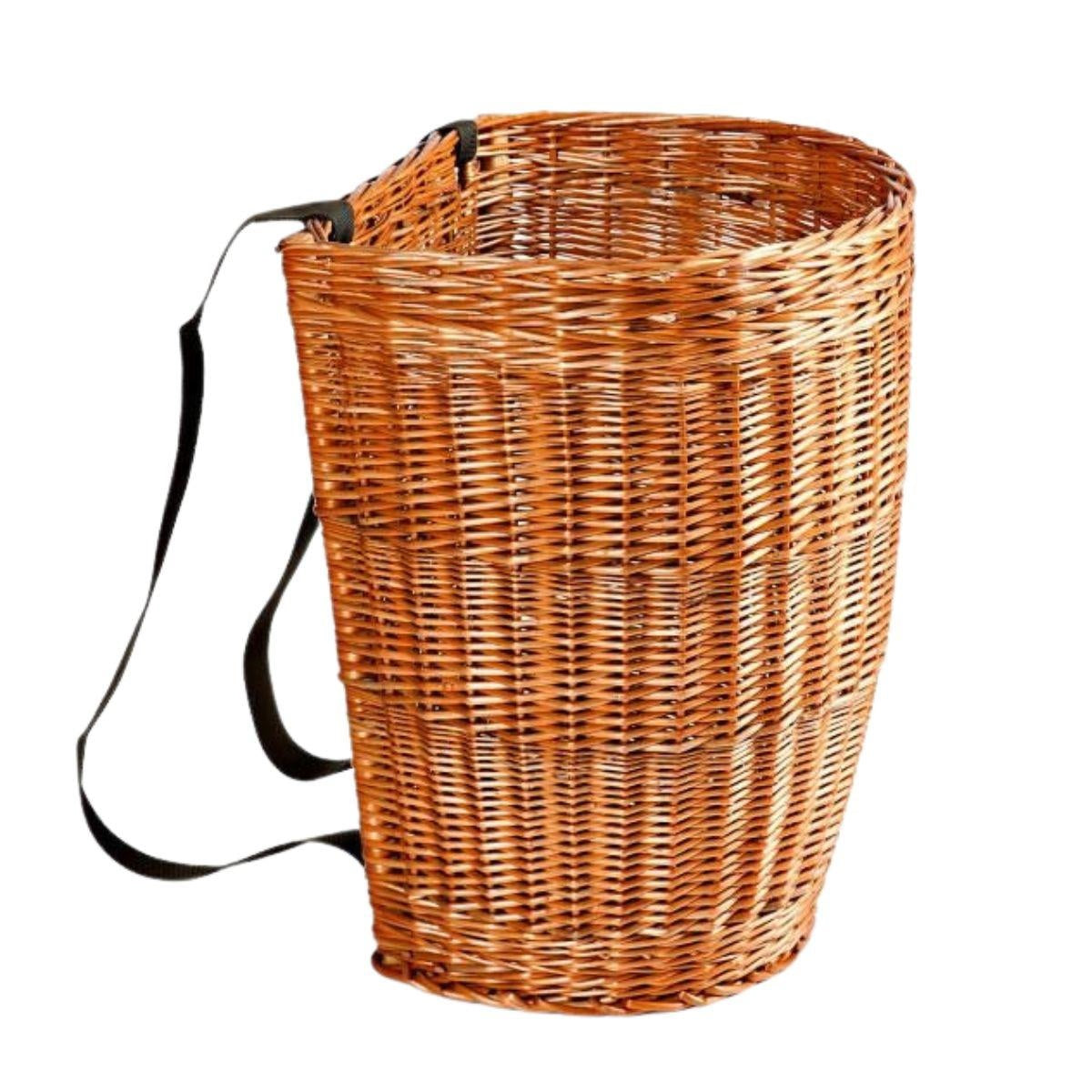 Gerla in vimini rosso, H60 cm