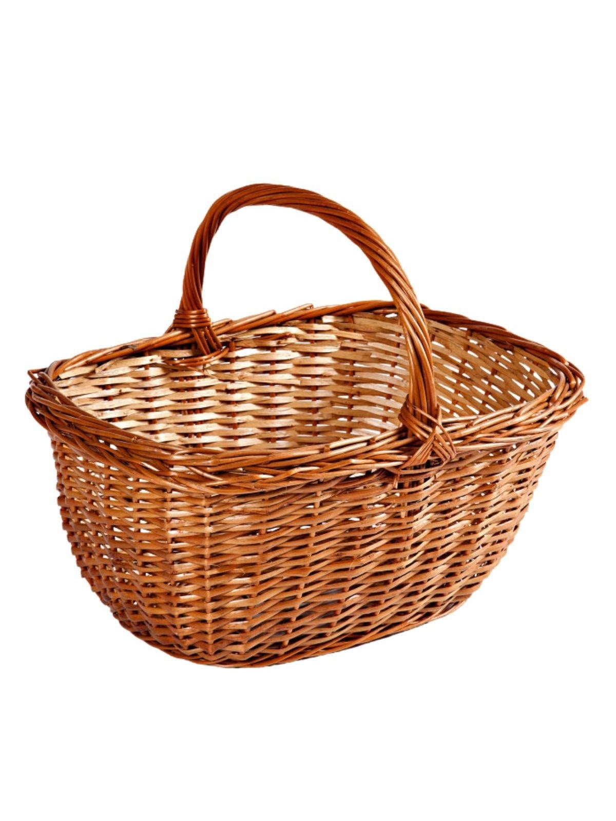 Cesto in vimini spaccato, 37x30x34 cm