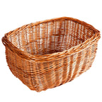 Cesto da bici in vimini rosso, 38x27H20 cm