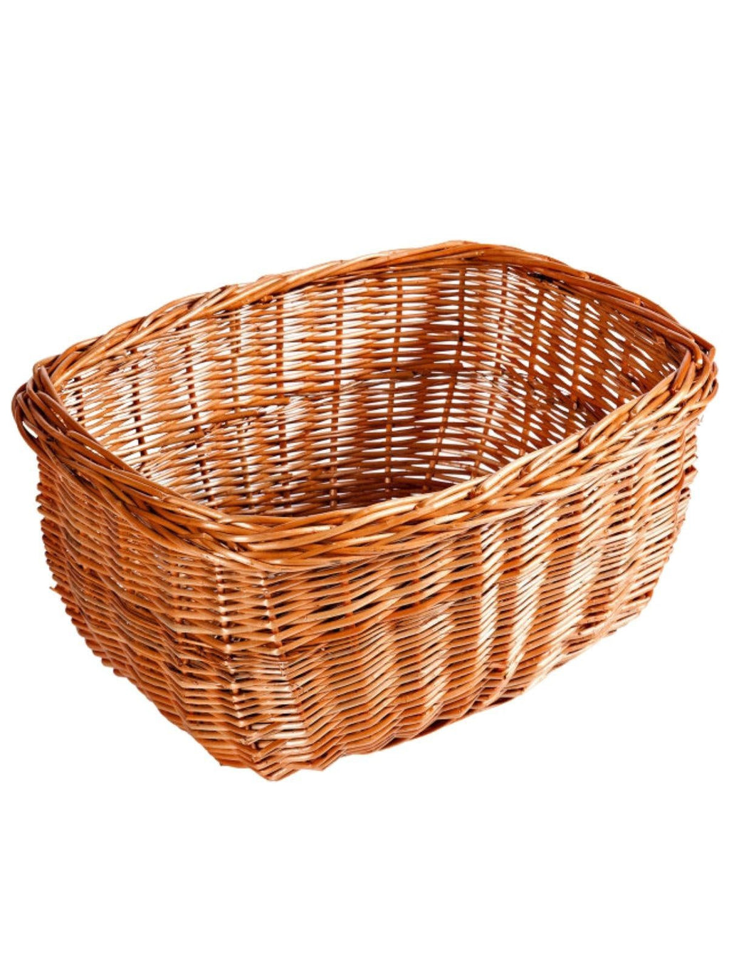 Cesto da bici in vimini rosso, 38x27H20 cm