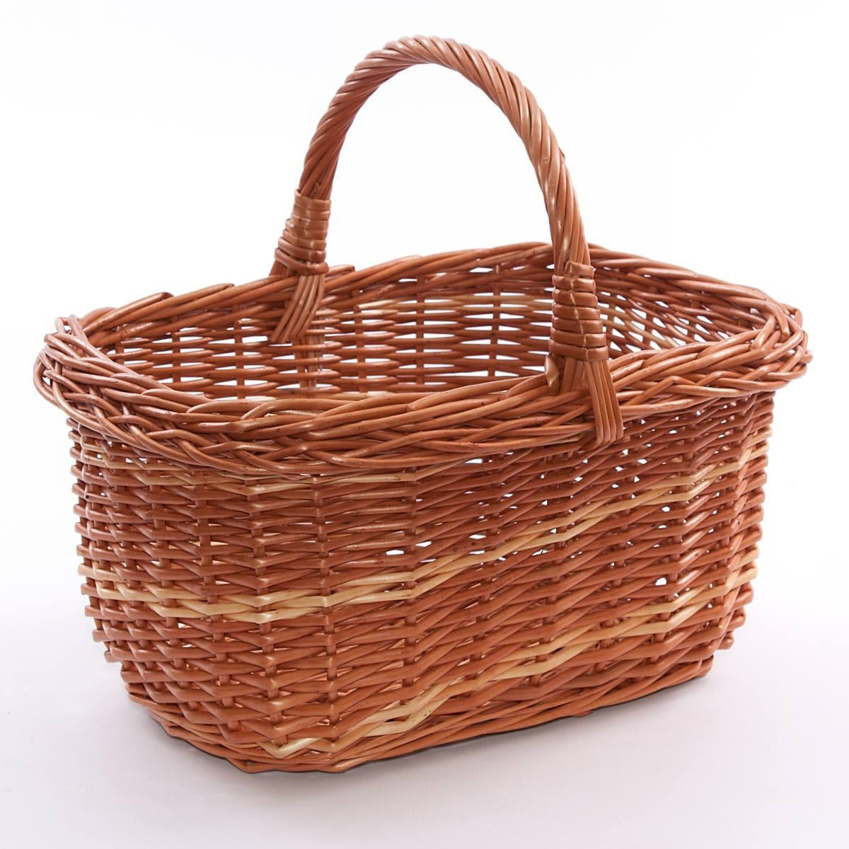 Cesto in vimini combinato Olanda, 43x36x39 cm
