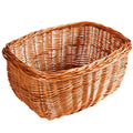 Cesto da bicicletta in vimini rosso Olanda, 42x32H22 cm