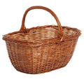Cesto ovale in vimini spaccato modello Olanda, 46x35H43 cm