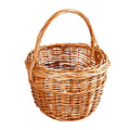 Cesto in vimini rosso intero Rosa, Ø25H38 cm