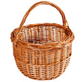 Cesto rotondo in vimini rosso Rosa, Ø30H39 cm