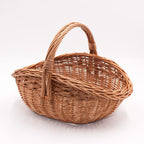 Cesto Germania in vimini rosso, 35x30H26 cm