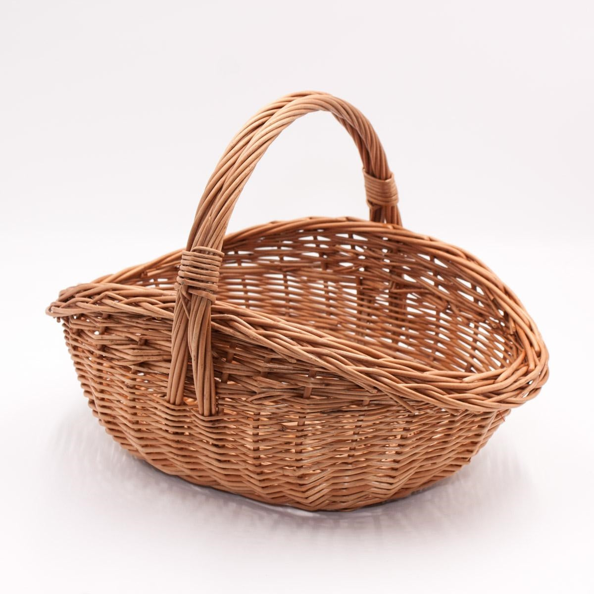 Cesto Germania in vimini rosso, 35x30H26 cm