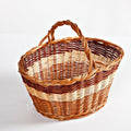 Cesto Grazia in vimini rosso naturale, 50 cm