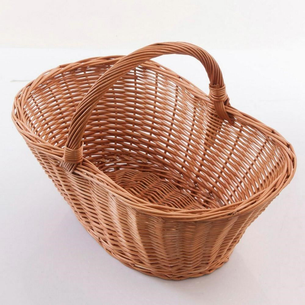 Cesto Marta 3 in vimini rosso, 55 cm