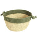 Cesto in erba verde, Ø30x25 cm (kit da 3)
