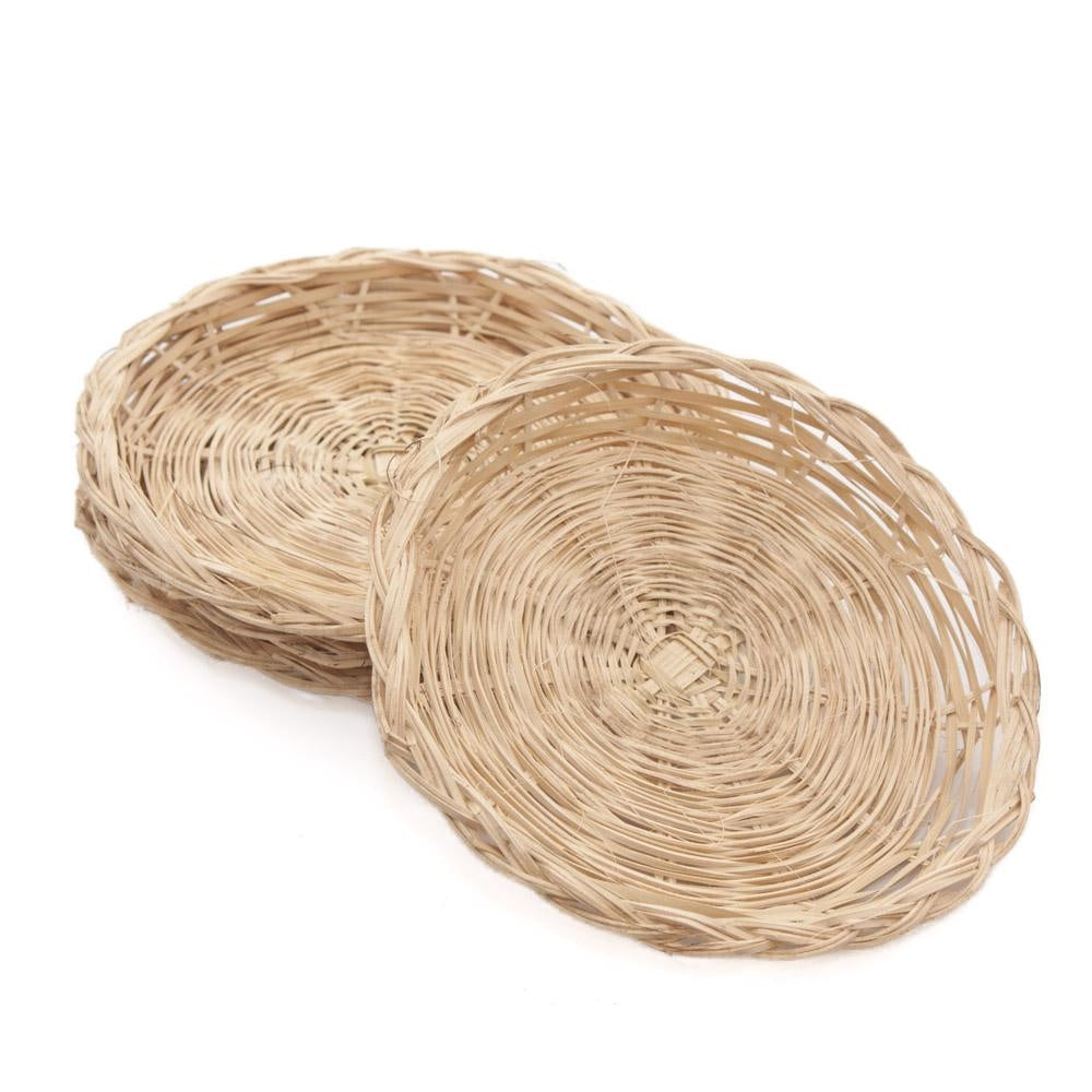 Piatti rotondi in bambù in confezione da 4, Ø20 cm (kit da 5)