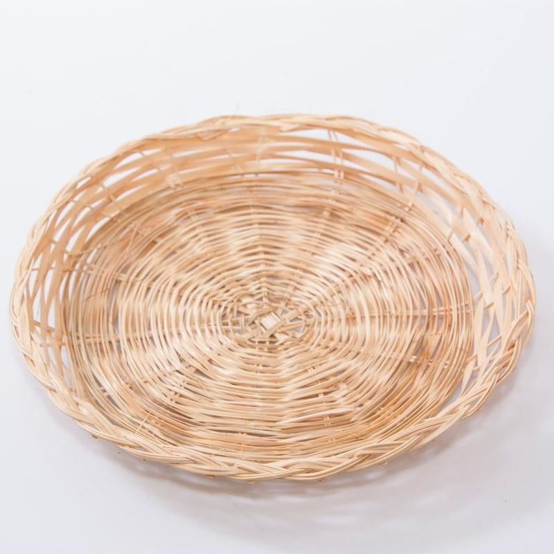Piatto rotondo in bambù, 25 cm (kit da 10)