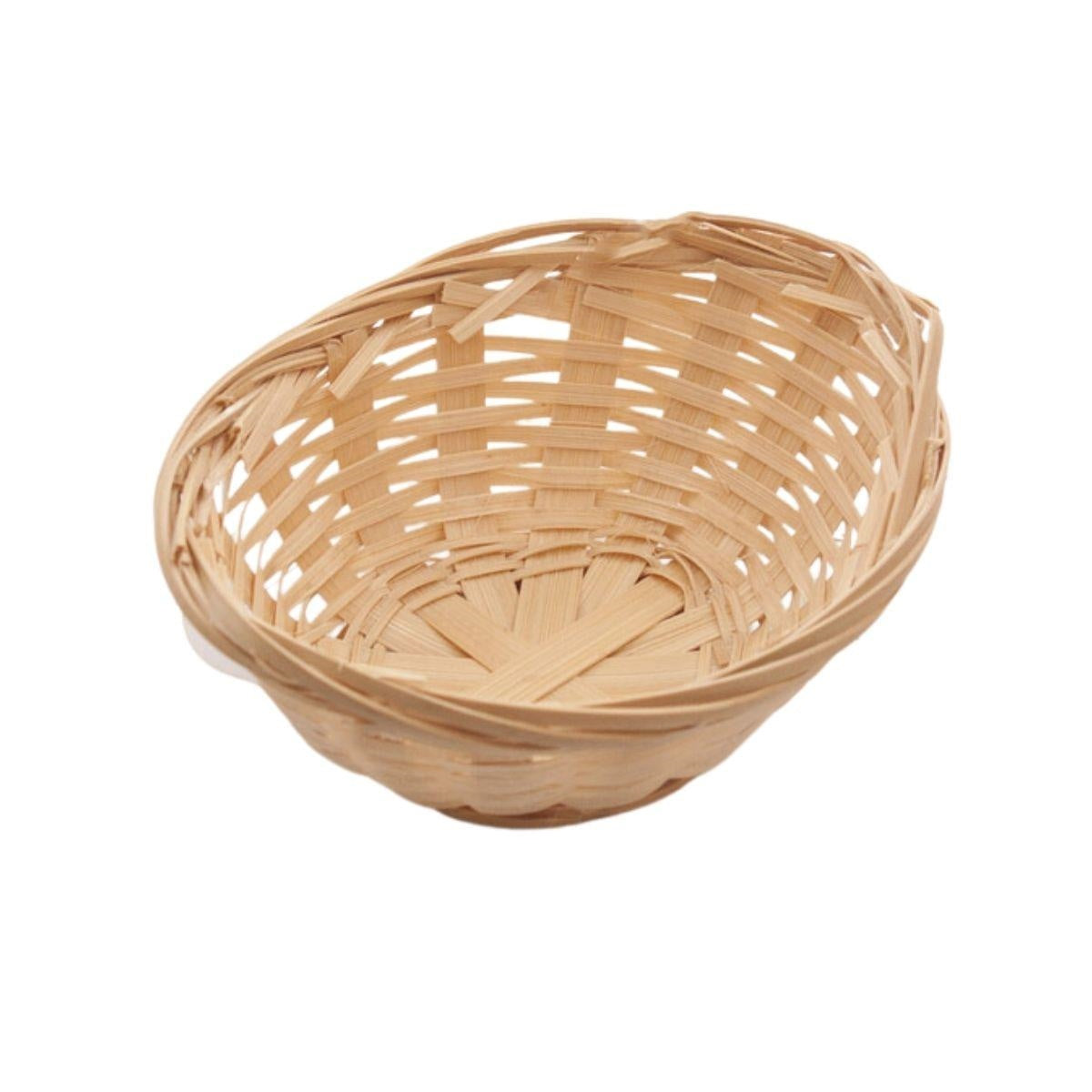Portapane ovale in bambù, 12,5x10H5 cm (kit da 10)