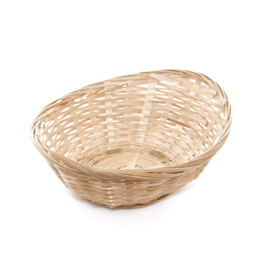 Portapane ovale in bambù, 28x20x8 cm (kit da 10)