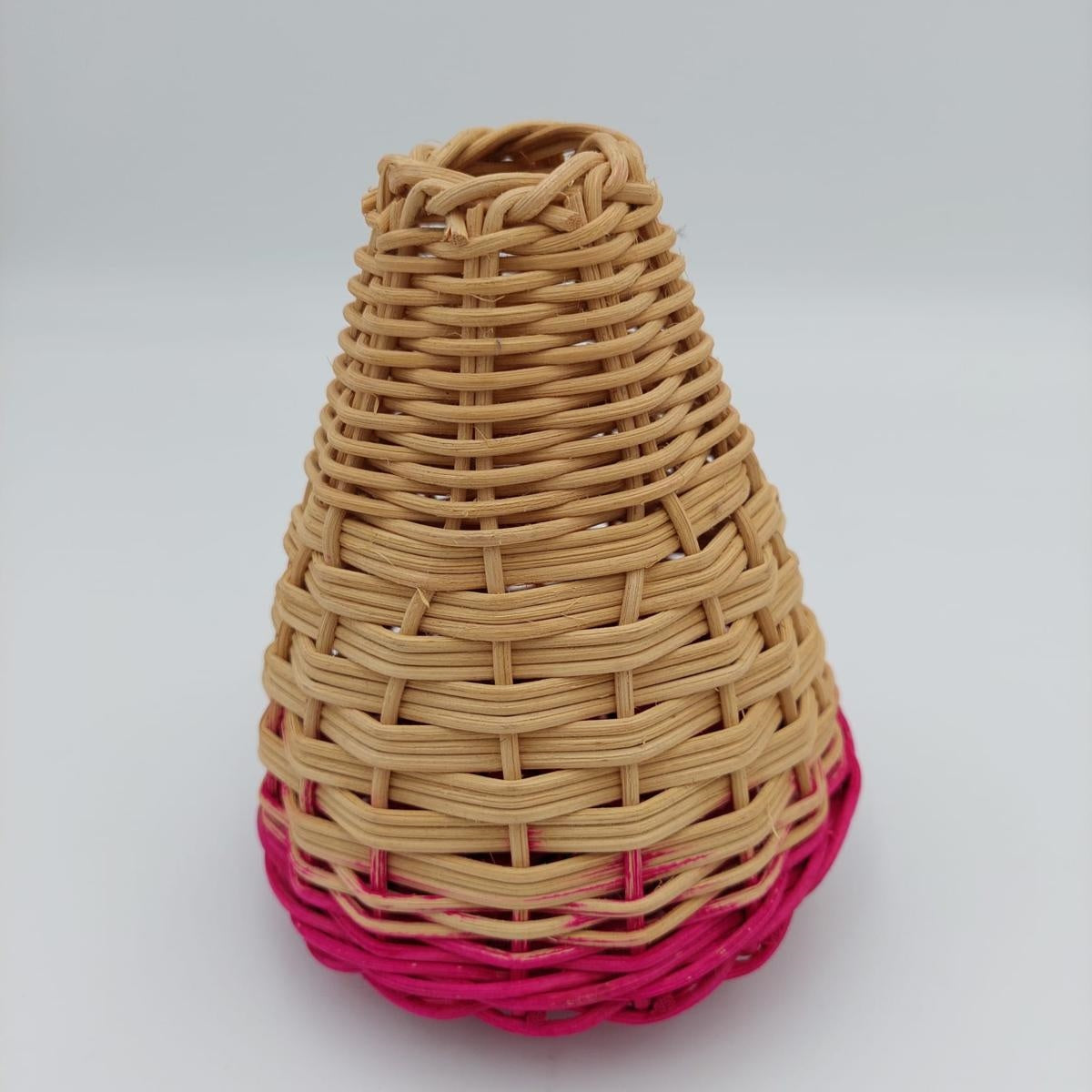 Cestino in midollino, Ø12H16 cm (kit da 10)