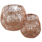 Cesta in rattan, set di 2, Ø40H40 cm