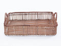 Vassoio in rattan naturale con manici, 38x26H9 cm (kit da 3)