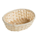 Vaschetta organizer ovale in bambù naturale, 18x14x6 cm (kit da 10)