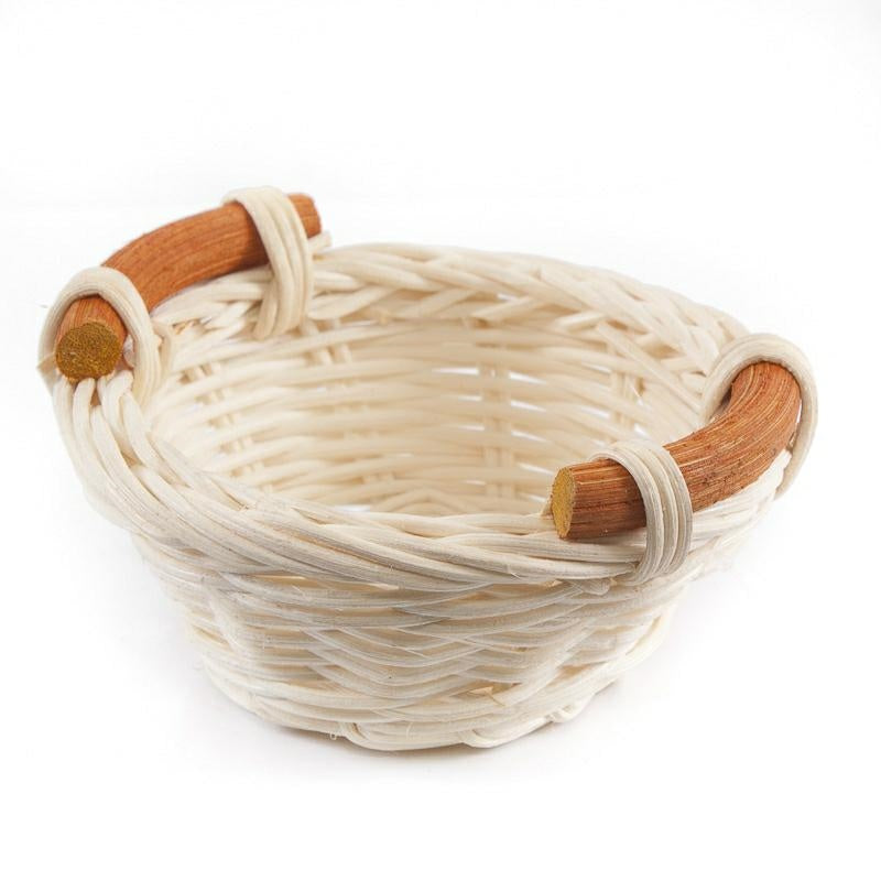Ciotolina in midollino naturale con 2 manici, Ø11H5 cm (kit da 10)