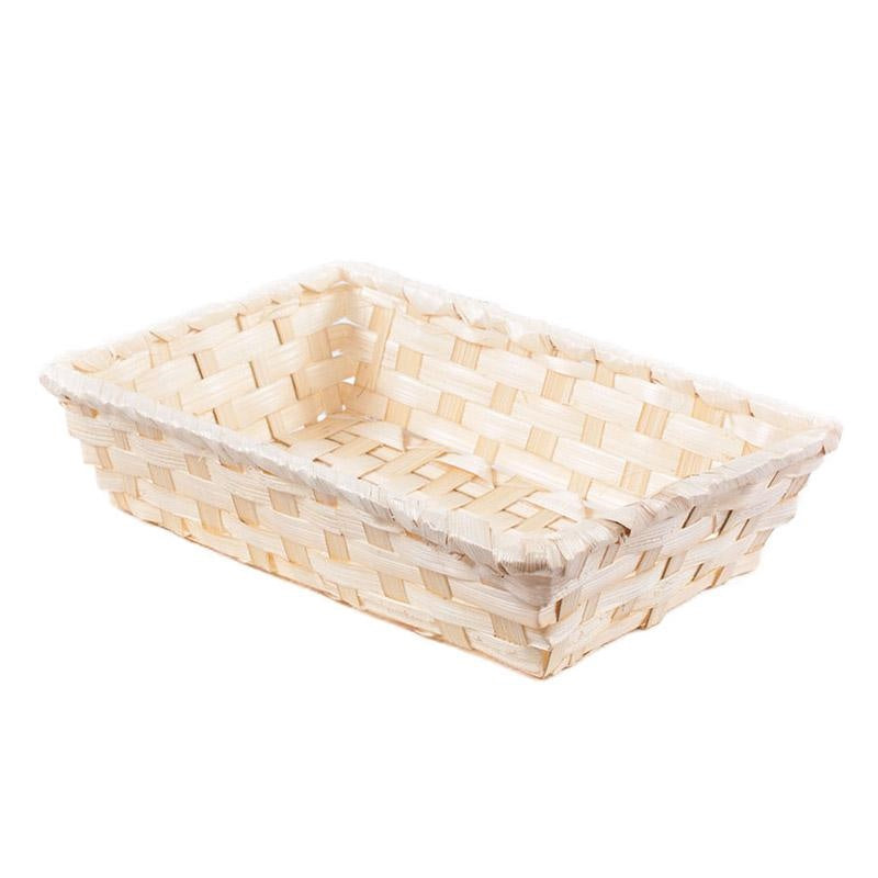 Vaschetta contenitore in bambu', 14x10H5 cm (kit da 10)