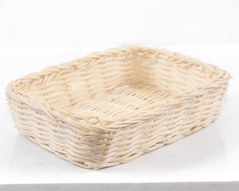 Vaschetta in midollino naturale, 13x9H2,5 cm (kit da 10)