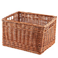 Cesto espositore in vimini rosso, 45x35H27 cm