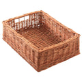 Espositore in vimini rosso, 46x35x16 cm