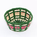 Cesto rotondo in bambù in tre colori, Ø22x10 cm (kit da 10)