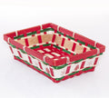 Cesto rettangolare in bambù, 36,5x26x10 cm (kit da 10)