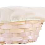 Portapane ovale in bambù naturale con fodera, 24x18x11 cm (kit da 10)