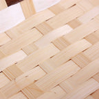 Vaschetta in bambù naturale e marrone, 25x18x9 cm (kit da 10)